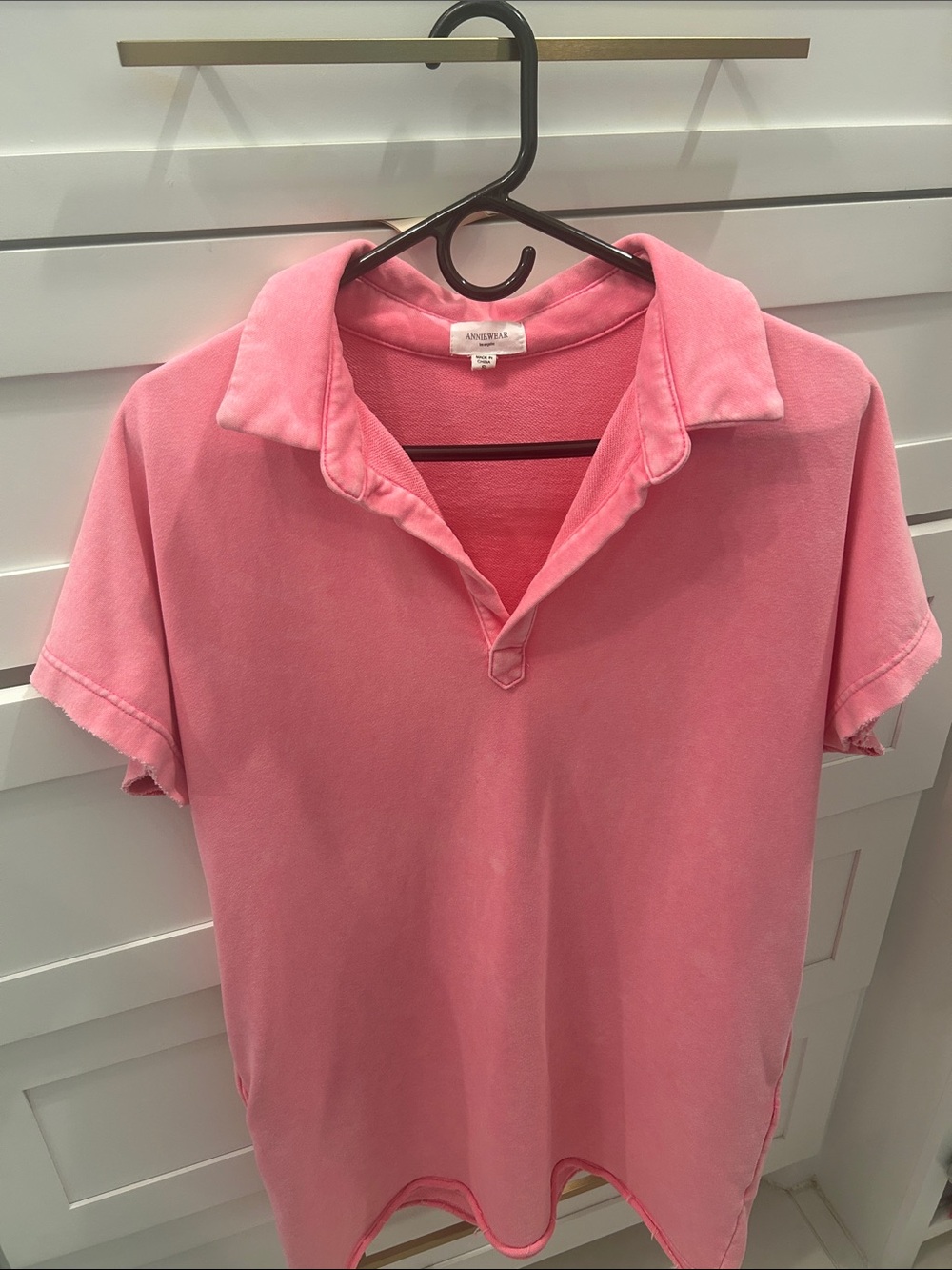 Maternity pink blush tshirt dress